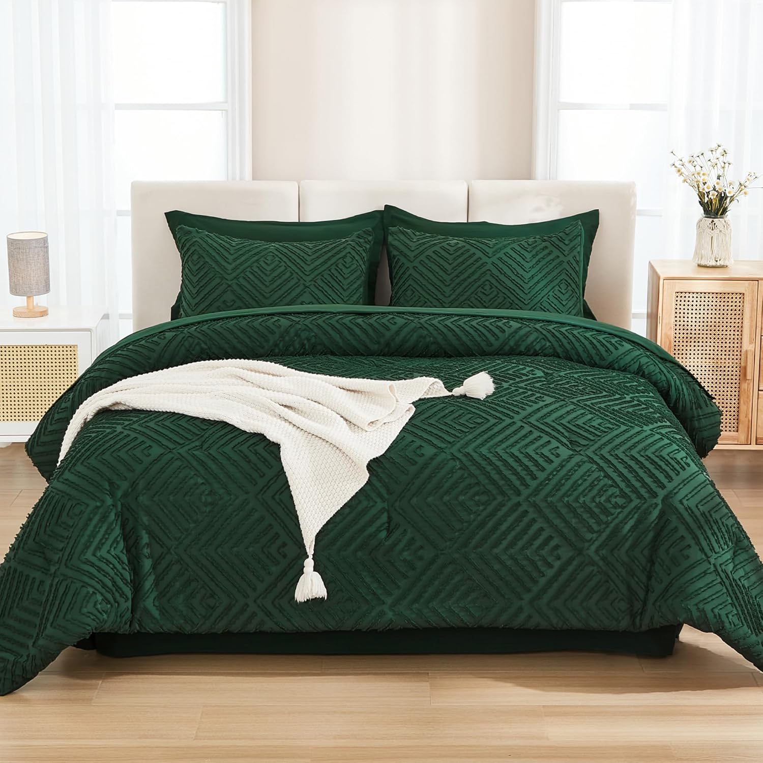 Thumbnail 2 de Andency California King Duvet Set Emerald