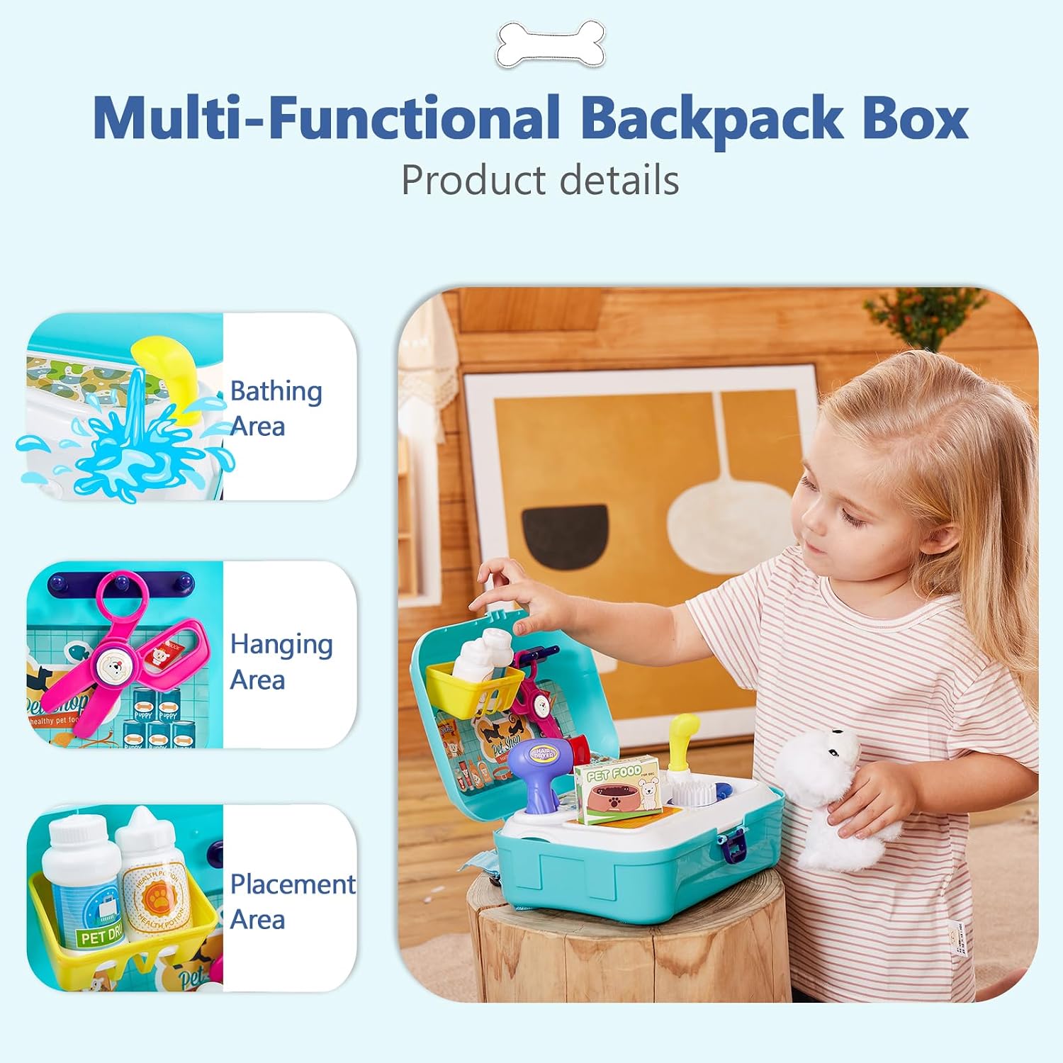 Detalle 2 de HERSITY Vet Toy Role Play Kit for Kids