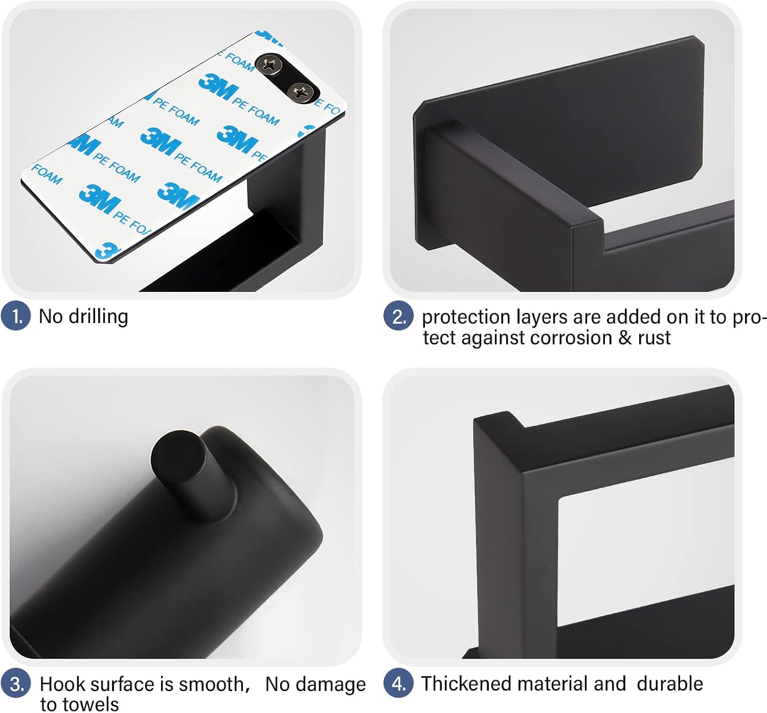 Detalle 1 de Toilettenpapierhalter No Drilling 304 Edelstahl