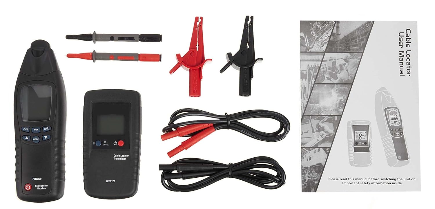 Detalle 2 de Amazon Basics Cable locator (Black): pragmatic tool for quick cable tracing