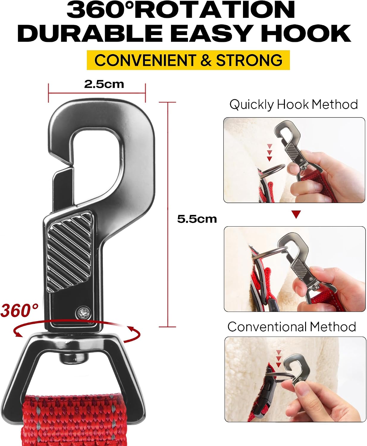 Detalle de Fida Heavy Duty Dog Lead, 1.2m control
