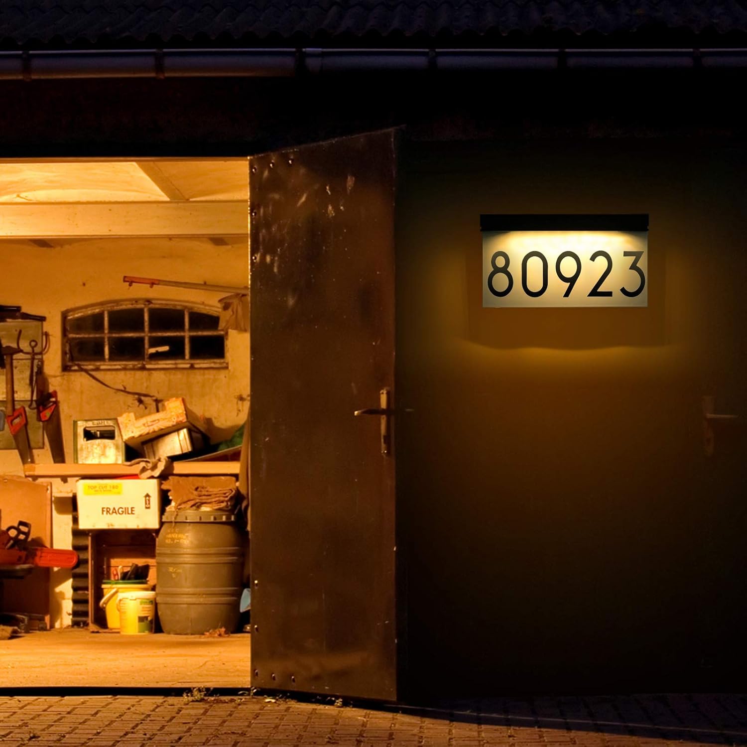 Thumbnail 5 de Solar house number sign, 3000K warm white