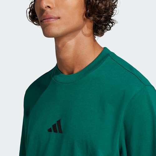 Thumbnail 7 de adidas Hombre Essentials Small Logo Single Jersey Shirt – Collegiate Green/Black, talla L