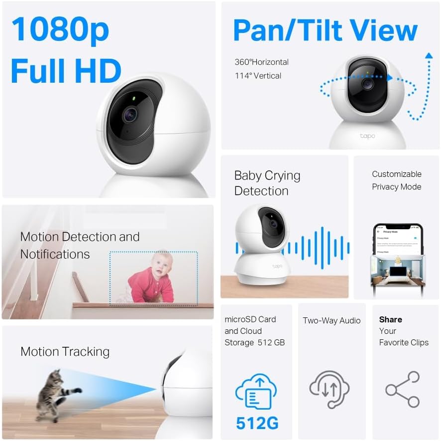 Detalle 2 de Tapo C200C Überwachungskamera 1080P für Innenräume