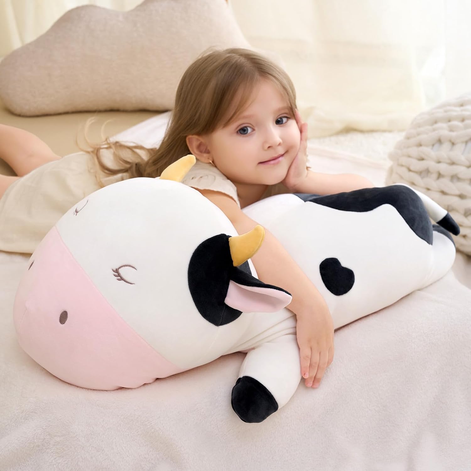 Thumbnail 6 de GAGAKU Cow Plush Pillow 26 Inch 1.6 lbs