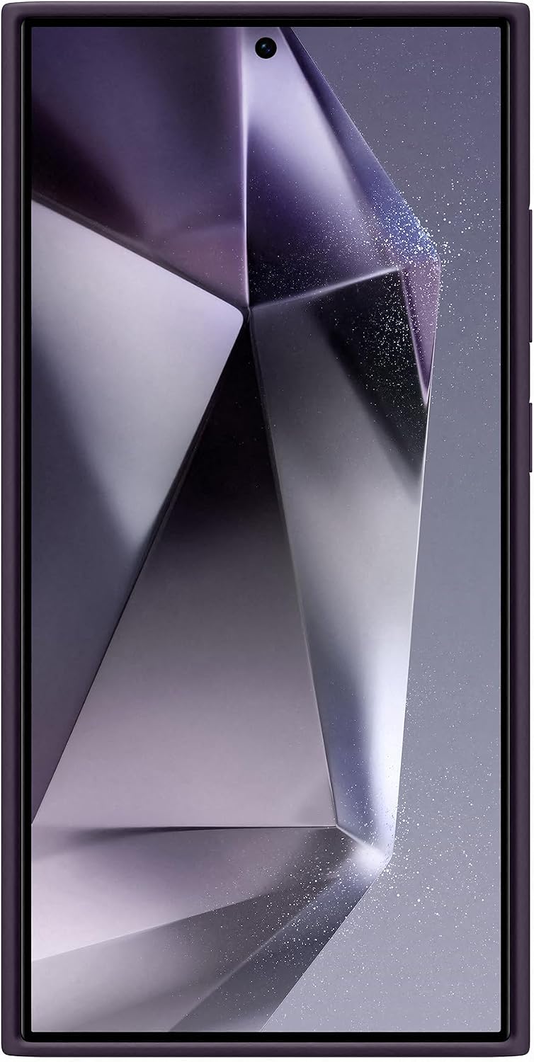 Detalle de Samsung Silicone Case: custodia morbida color Dark Violet per Galaxy S24 Ultra