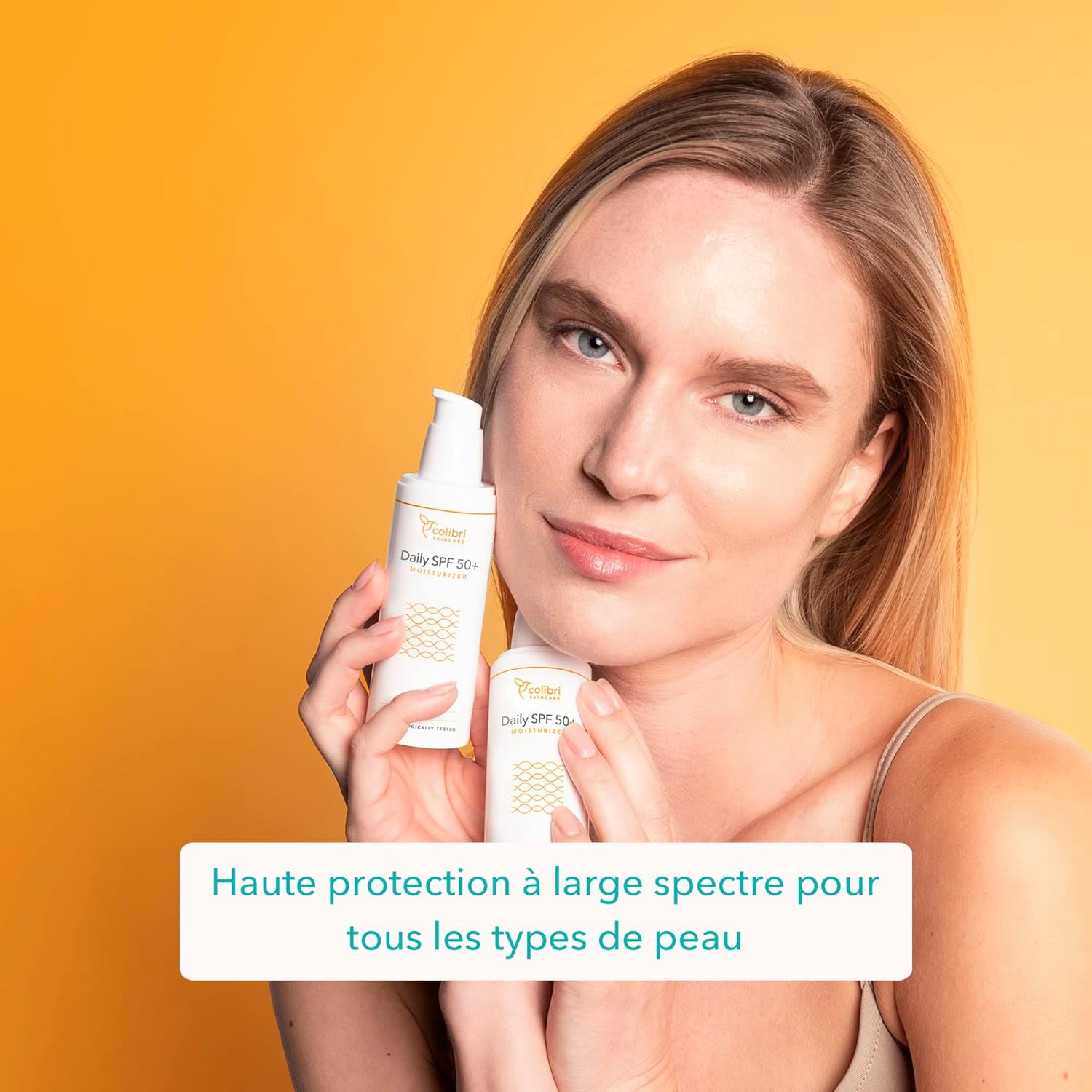 Detalle de colibri skincare DAILY 80ml crème solaire visage