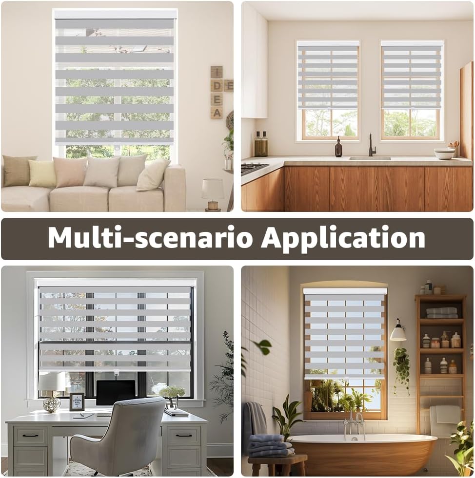 Thumbnail 6 de SEEYE Cordless Zebra Blinds 36 x 90 in