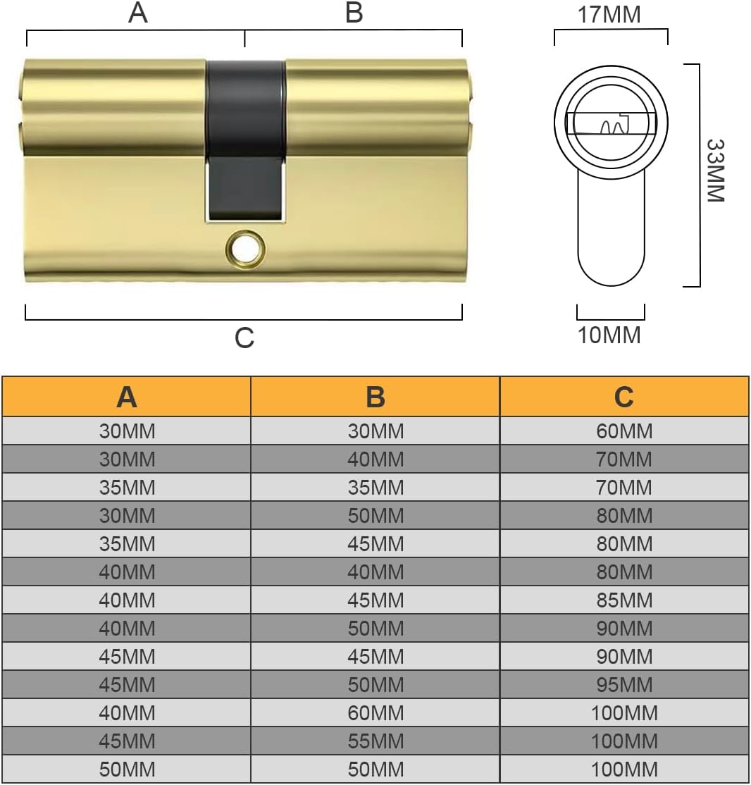 Thumbnail 1 de Bwintech Messingzylinder 45/55mm Euro