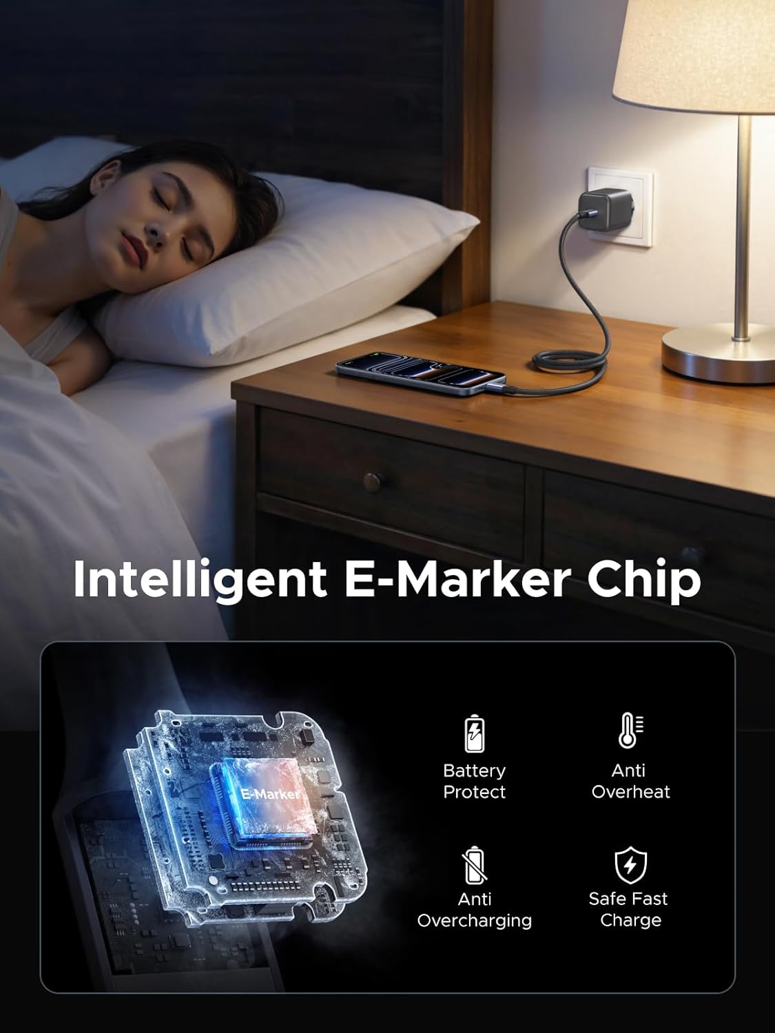 Thumbnail 6 de UGREEN Magnetic USB-C Cable (240W) – Coiled Retractable 1m USB-C to USB-C Fast Charging