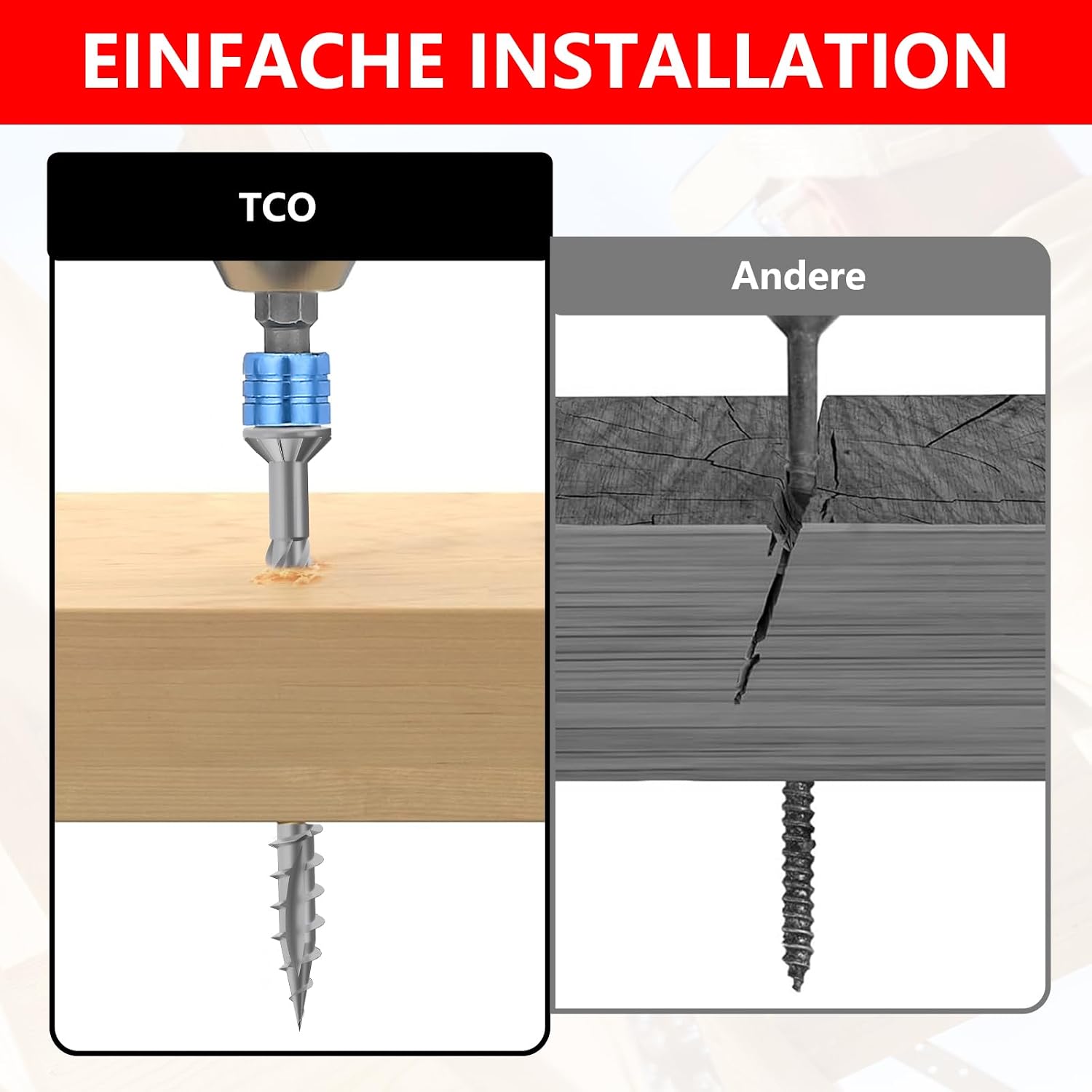 Detalle 2 de TCO Terrassenschrauben 5x60 mm Edelstahl C1