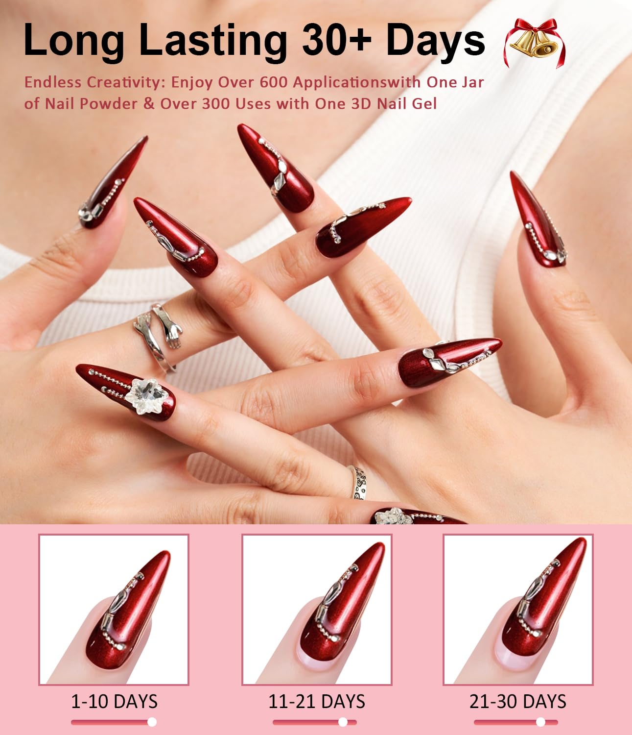 Thumbnail 4 de BISHENGY Color Chrome Nagel-Powder-Set 2 Farben