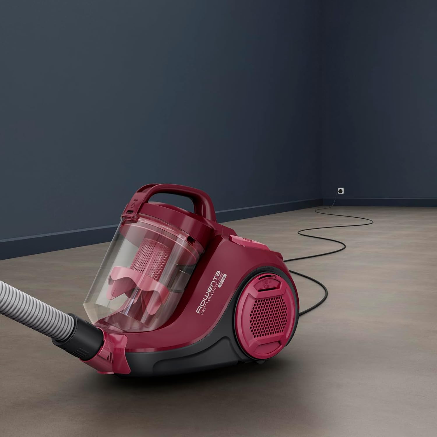 Detalle 2 de Rowenta Swift Power Cyclonic RO2933EA stofzuiger zonder zak, 1,2 l, parketborstel