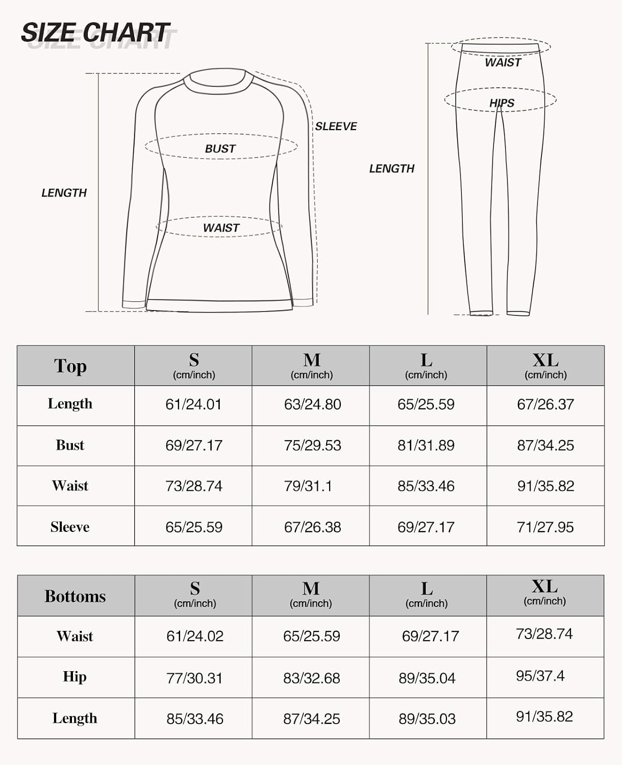 Detalle de MEETWEE Biancheria Intima Termica Donna Base Layer Set (Pacco da 2) – Comfort e Calore come seconda pelle