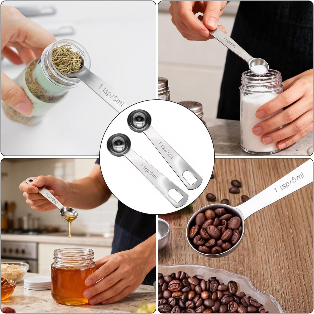 Thumbnail 6 de Stainless Steel Measuring Spoons, 5 ml