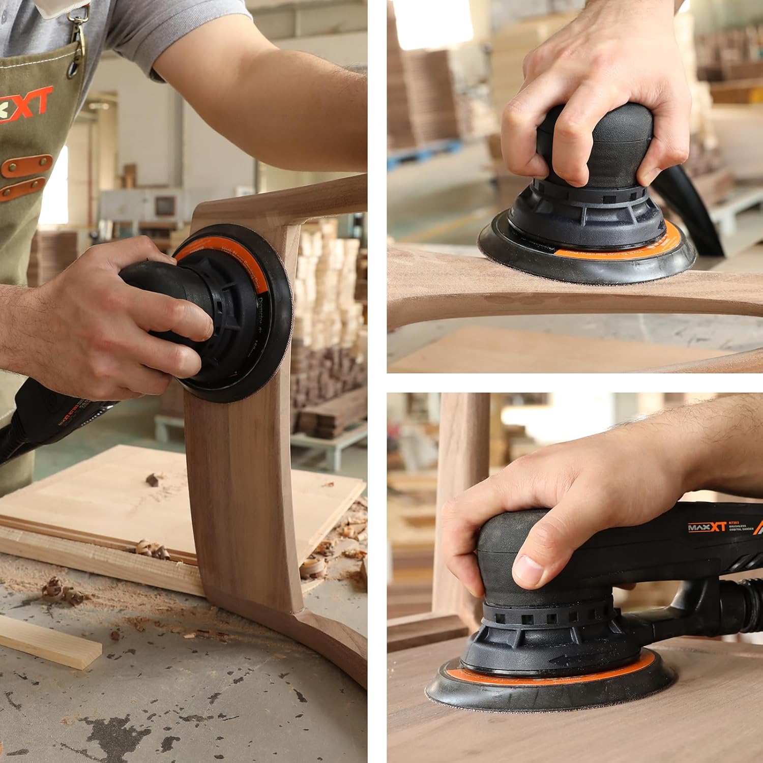 Thumbnail 6 de Ponceuse orbitale MAXXT MAXXT 5,0 mm brushless avec plateaux doubles 150/125 mm, moteur EC 350 W
