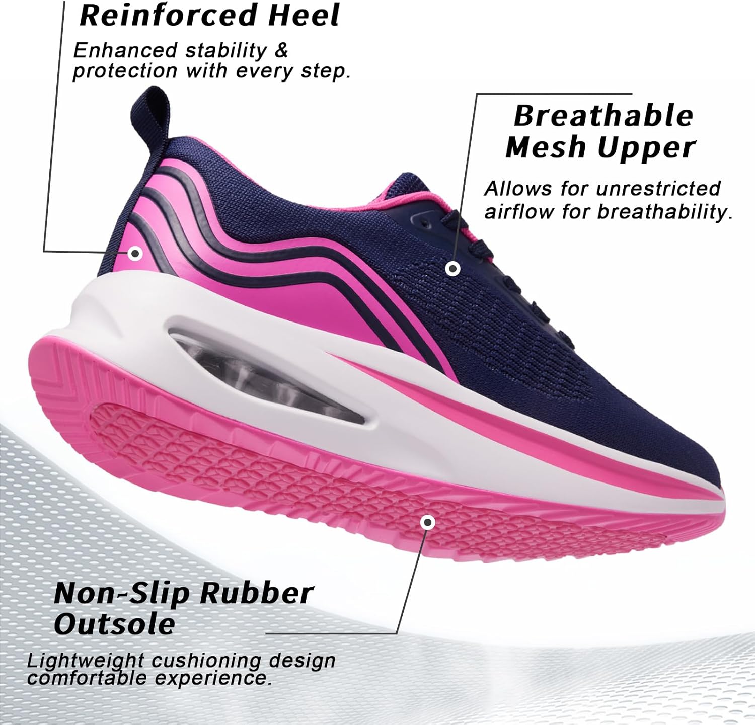 Thumbnail 3 de Myzmnk Womens Trainers Air Cushion