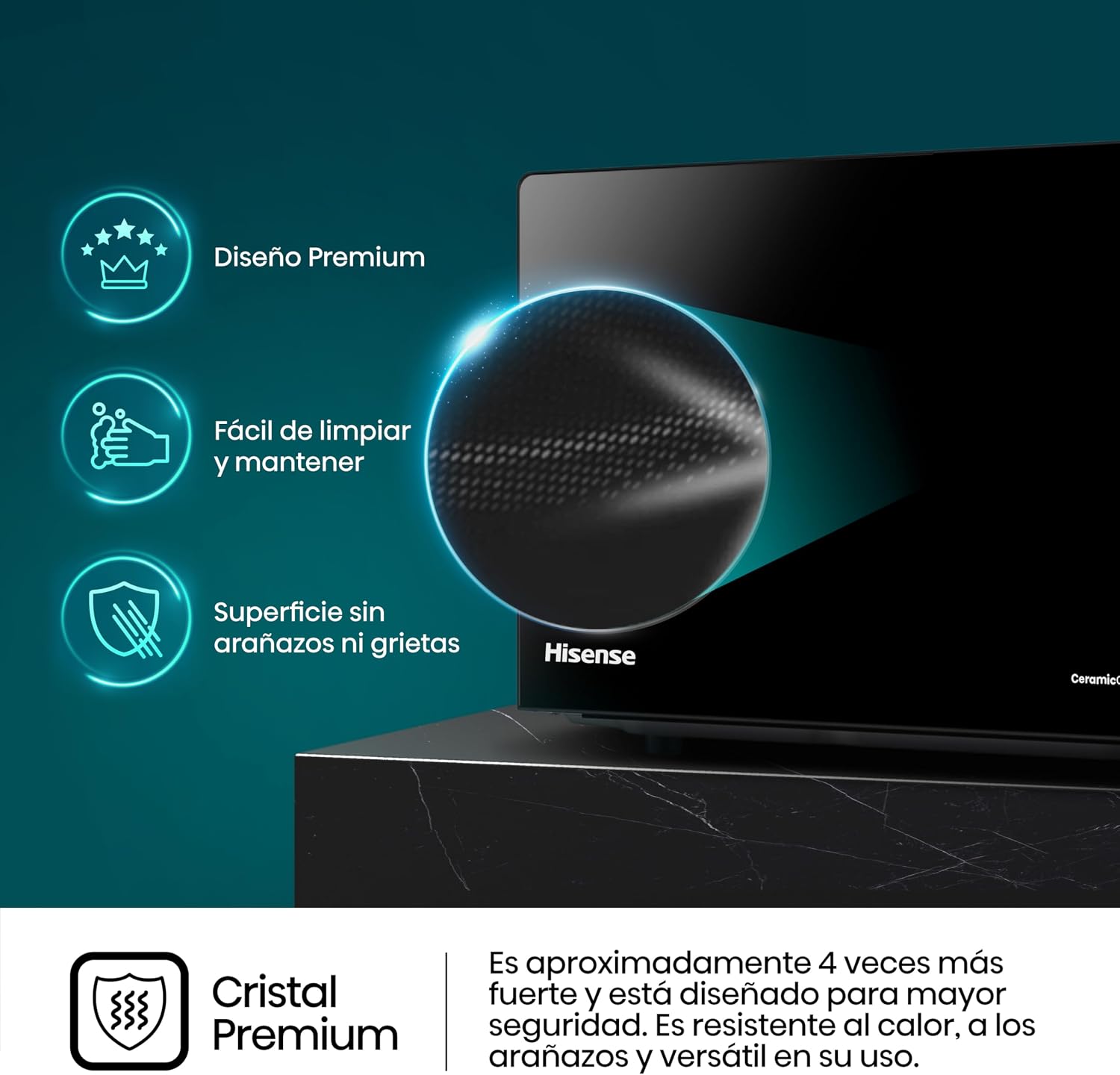Thumbnail 6 de Hisense H20MOBP1G Microondas 20 L, 700 W