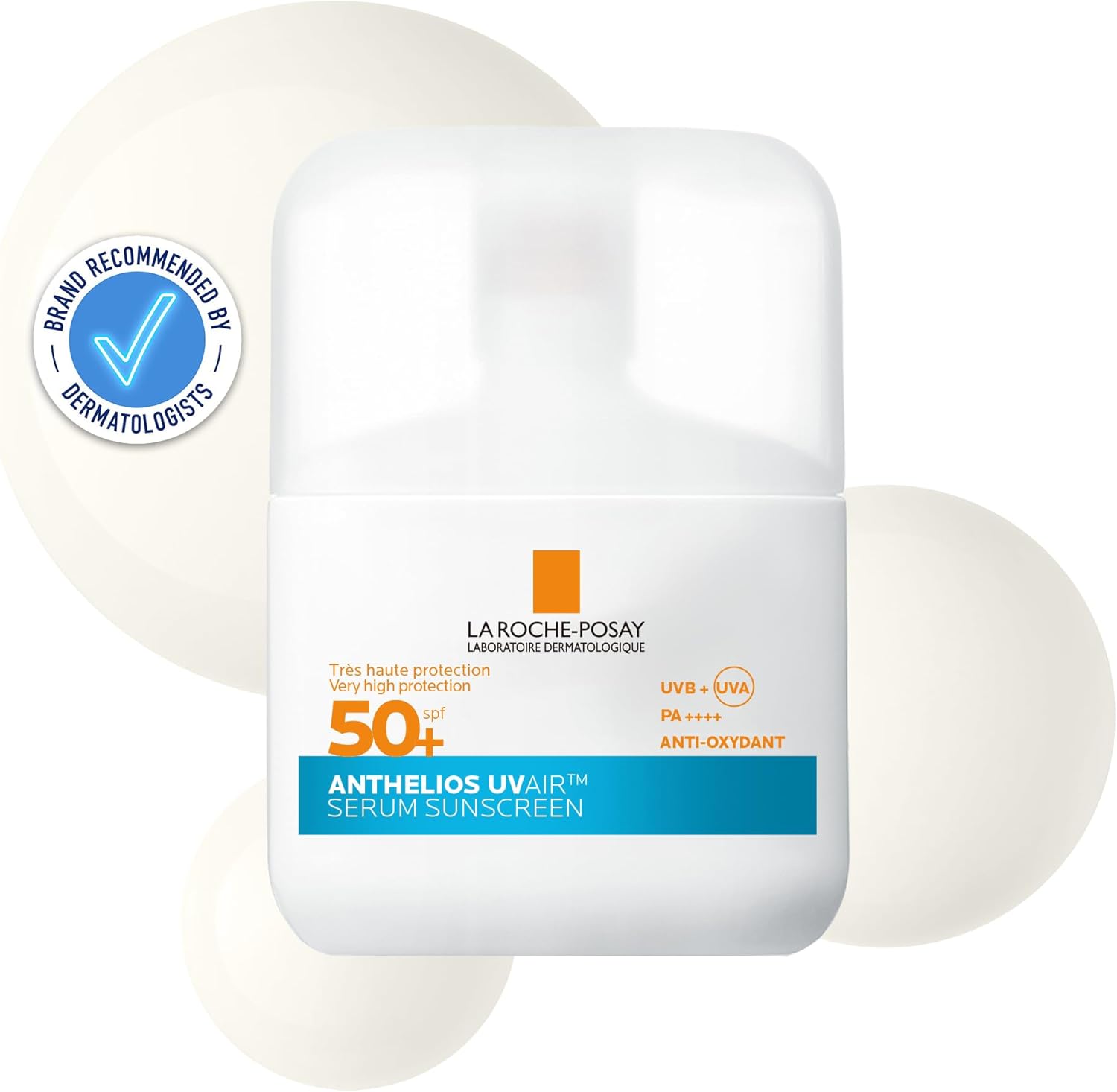 Detalle de La Roche Posay Anthelios UVAIR Serum Sunscreen SPF50+ with Hyaluronic Acid, Niacinamide & Vitamin E