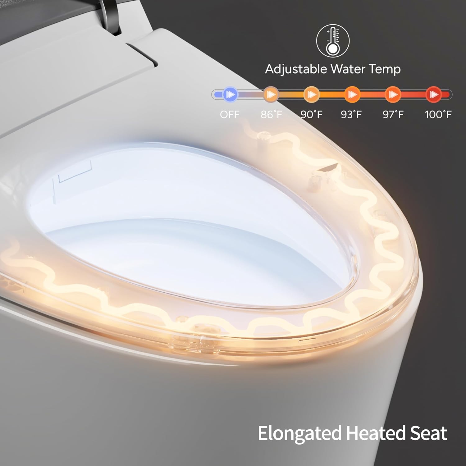 Thumbnail 5 de CANEST FC-001 Smart Bidet Toilet with Auto Open/Close and 17" ADA Height
