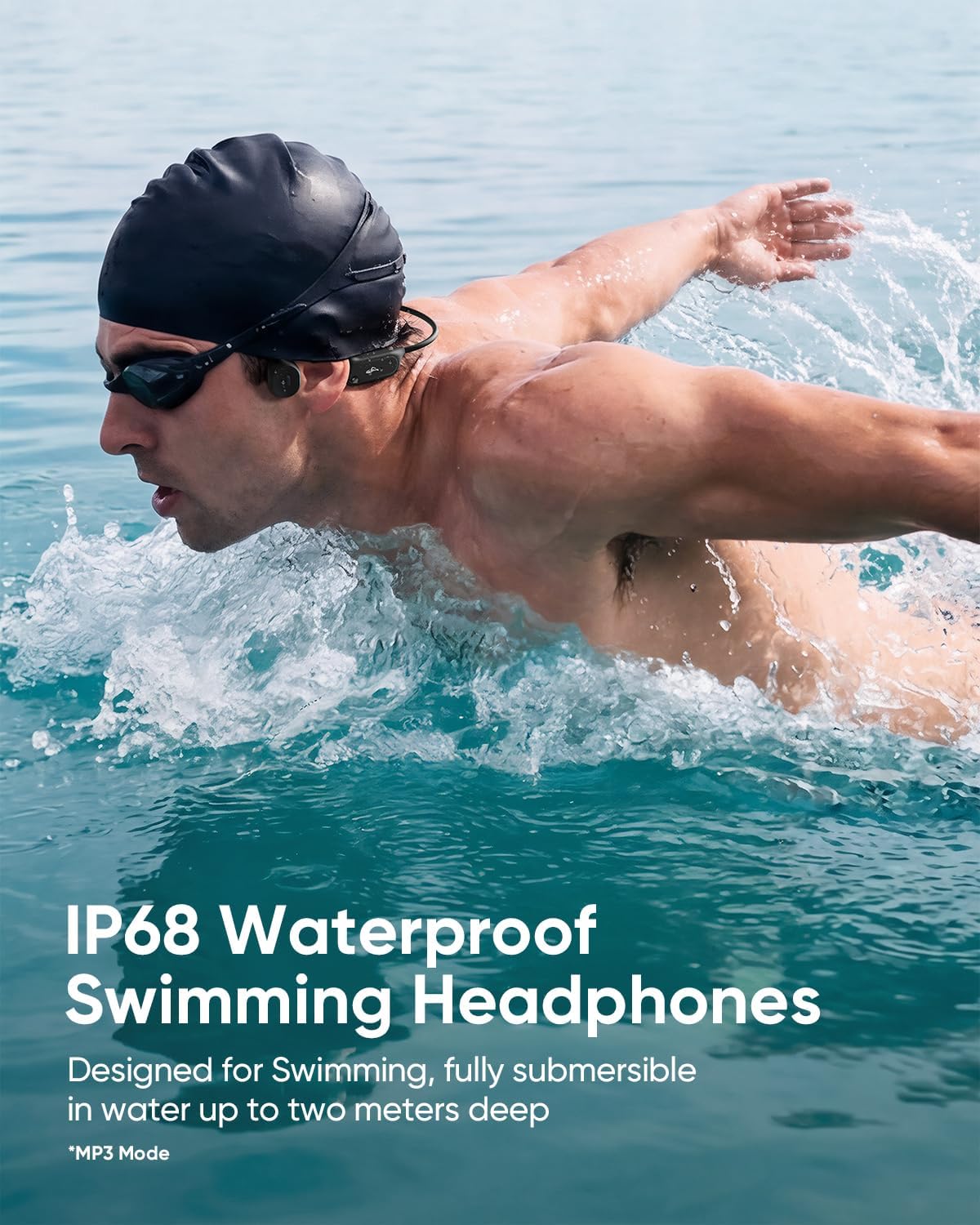 Detalle 2 de Bone Conduction Swimming Headphones with 32GB Storage