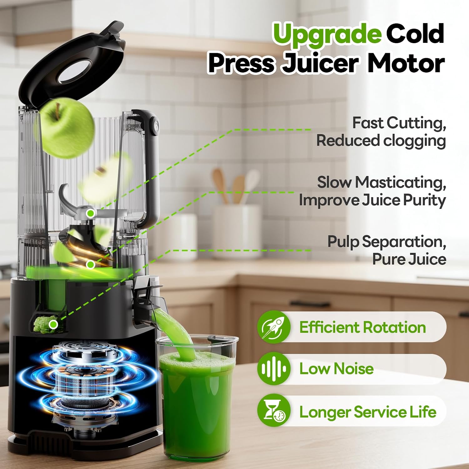 Thumbnail 6 de ECOSELF Cold Press Juicer, 6-Inch Feed Chute