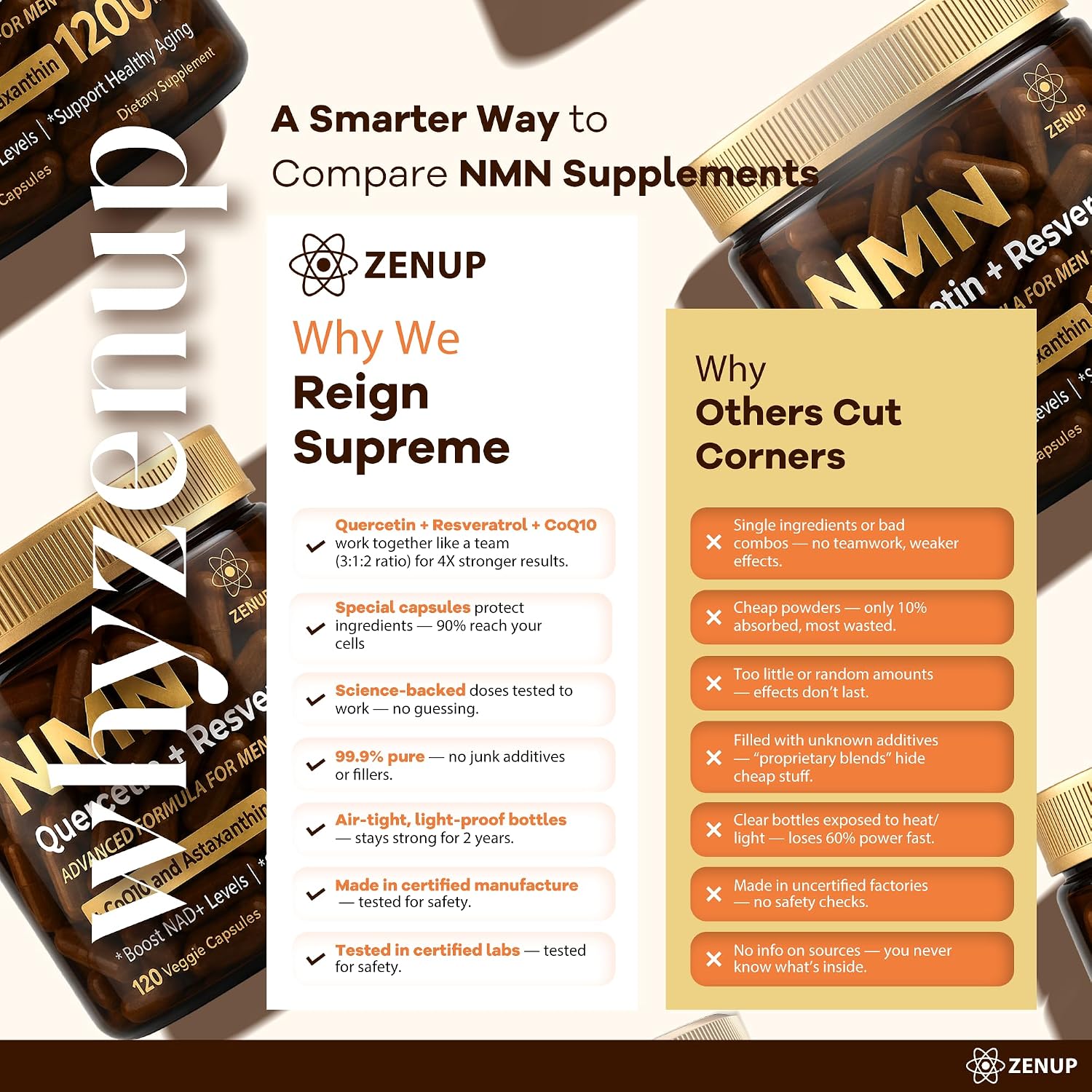 Thumbnail 4 de ZenUP NMN supplement, 120 veggie capsules
