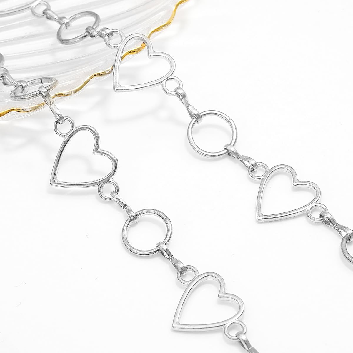 Thumbnail 3 de Liutufy Love Hearts Waist Chain for Women – Adjustable Heart Pendant Belt