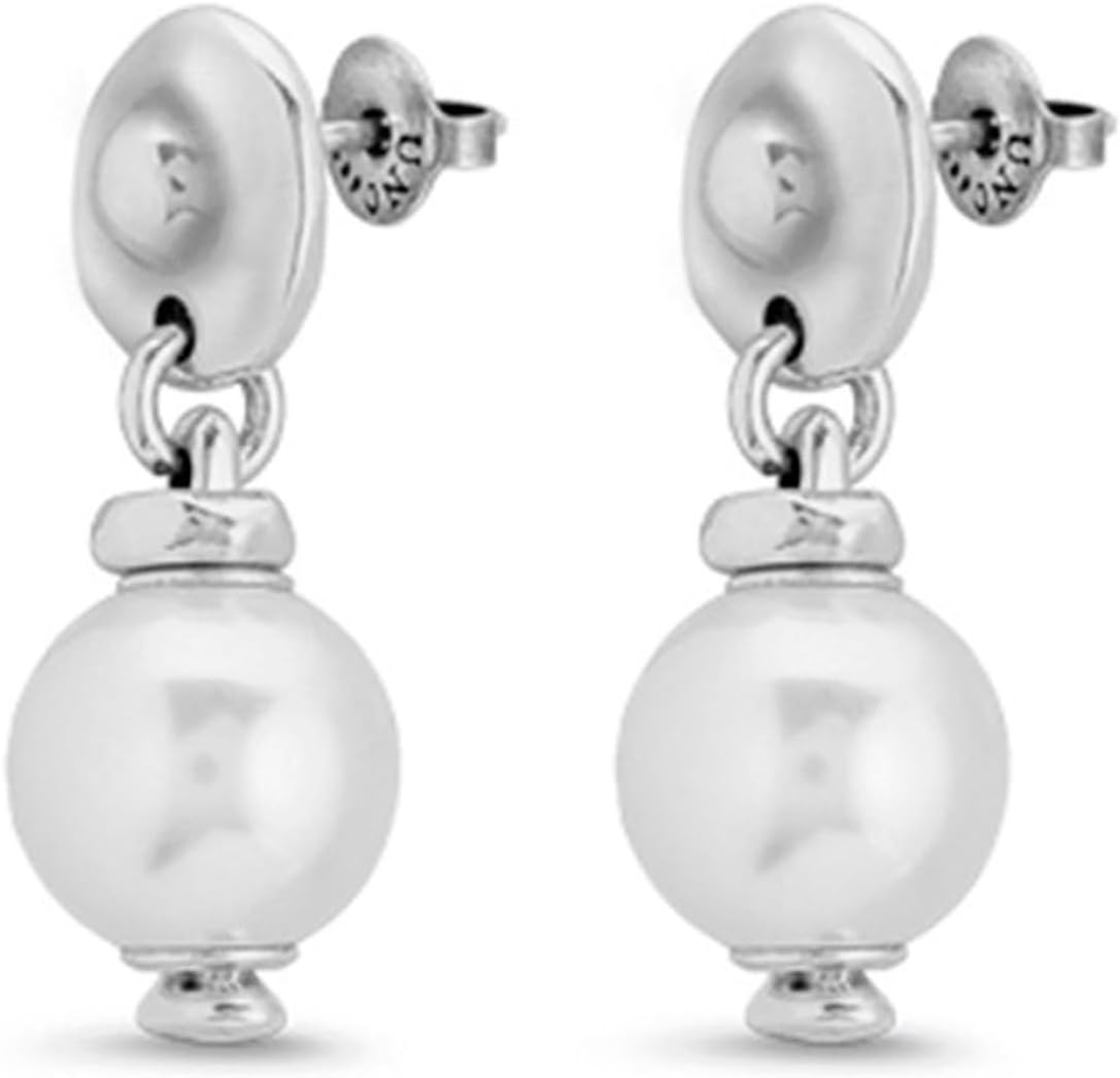 Thumbnail 1 de UNOde50 Boucles d’oreilles plaquées argent avec petit maillon circulaire