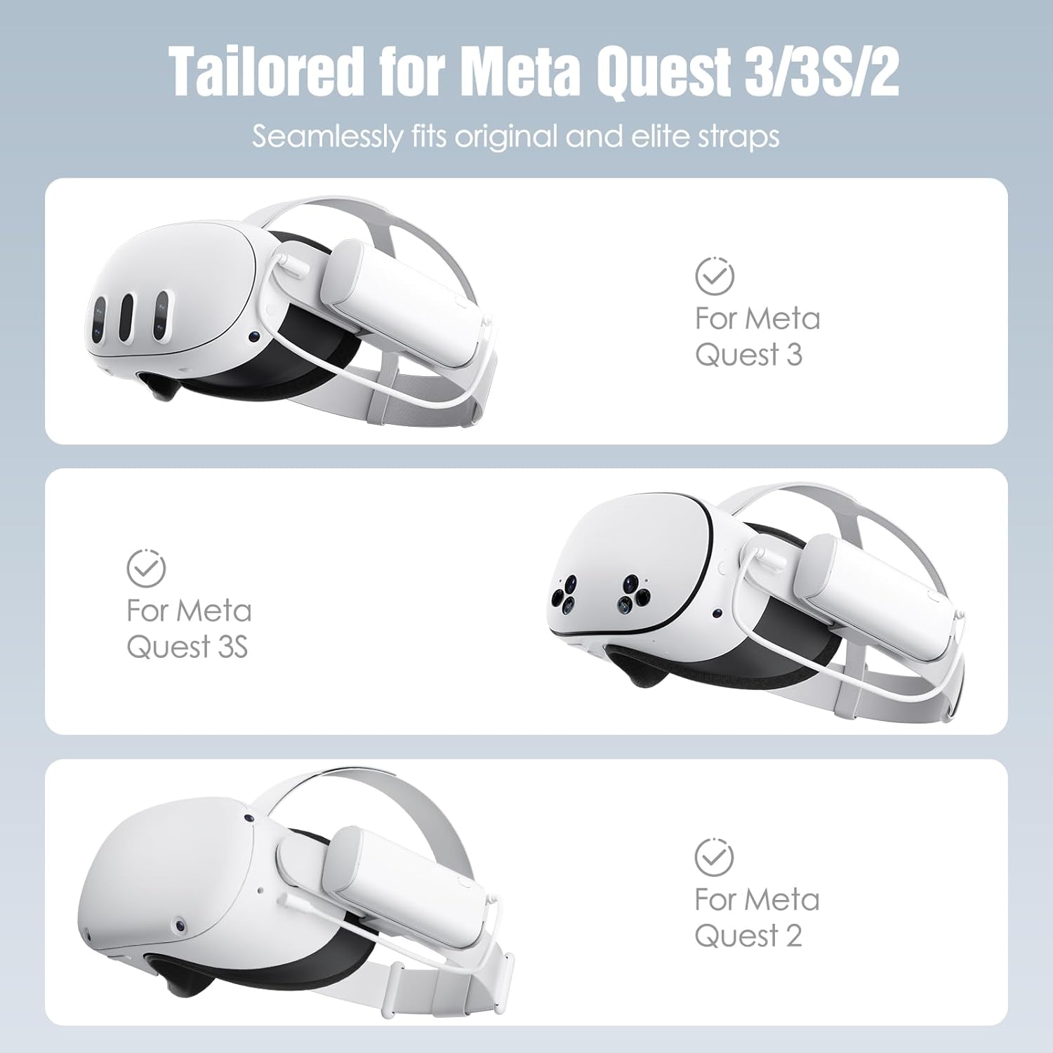 Thumbnail 1 de SUPERUS 5000mAh Battery Pack for Meta Quest 3/3S & Oculus Quest 2