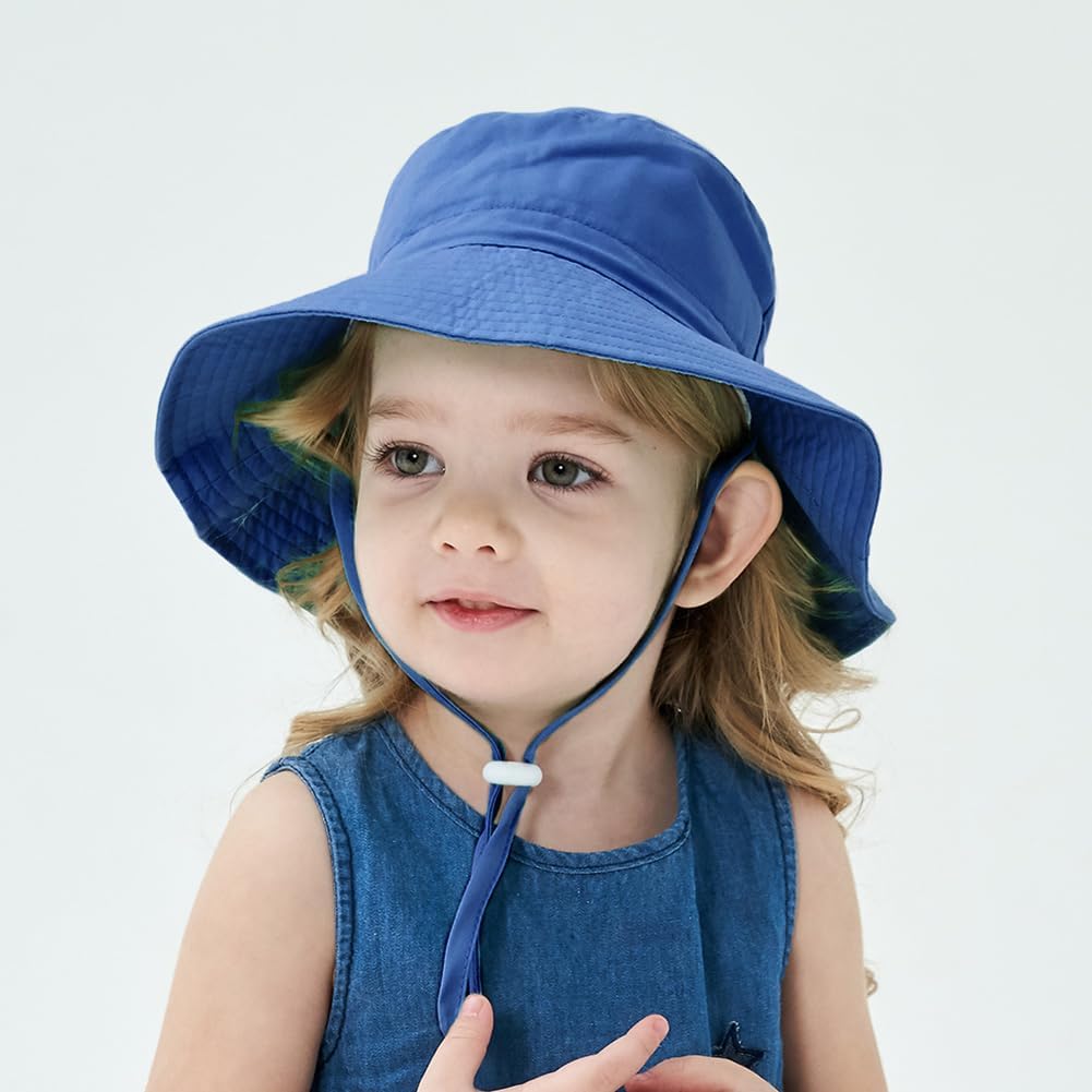Detalle 2 de Malaxlx Baby Toddler Kids Bucket Sun Hat – UPF50+ Wide Brim for Girls and Boys