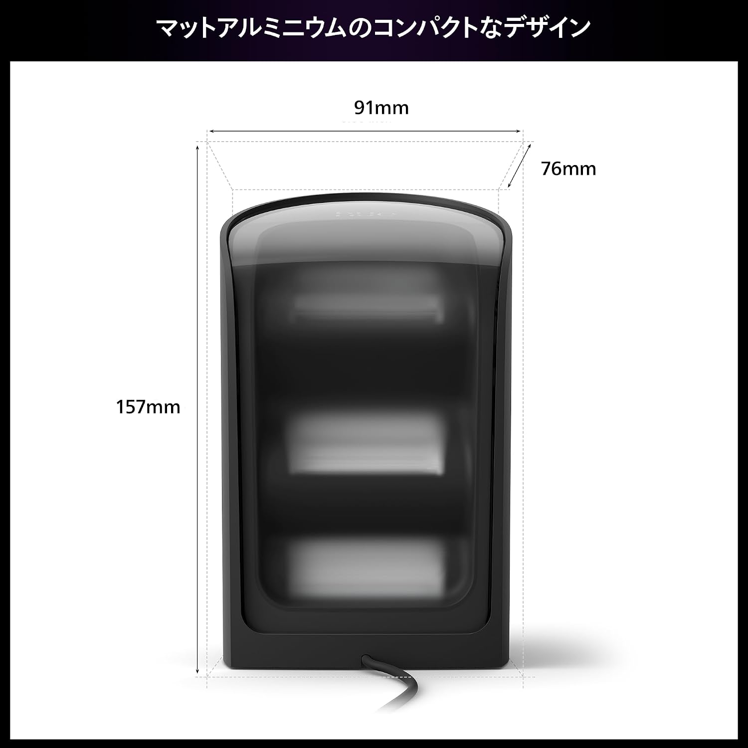 Thumbnail 6 de フィリップスヒュー 929003838501 ウォールウォッシャー ブラック、カラーグラデーション対応の置き型間接照明