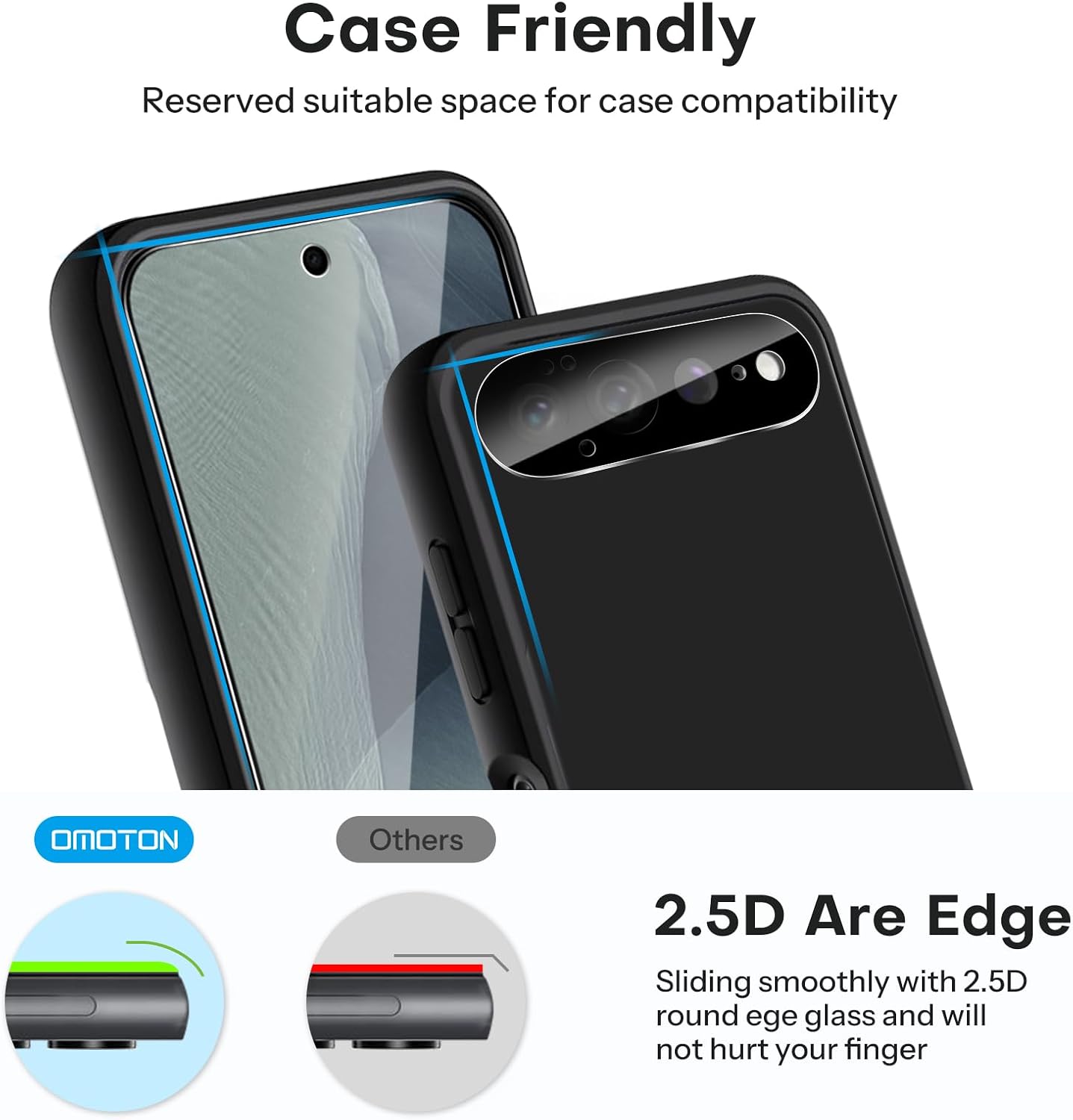 Detalle 2 de OMOTON Pixel 11 Pro XL screen protector 6.8-inch
