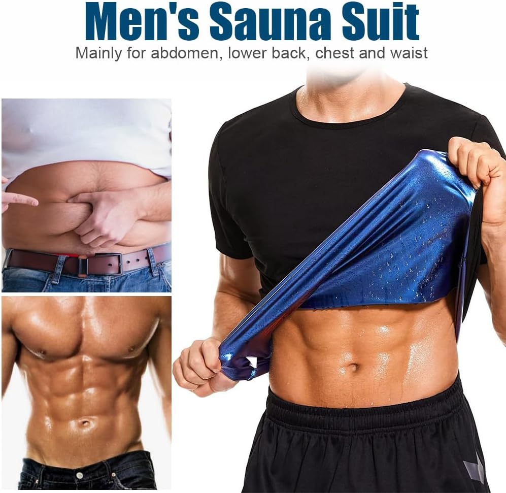 Thumbnail 3 de DiULi Canotta Dimagrante Uomo: maglietta sauna con cerniera per fitness e sudorazione efficace