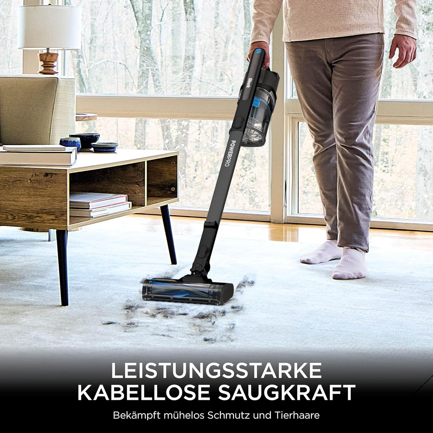 Thumbnail 1 de Shark PowerPro Akku-Staubsauger IZ370EU – kabellos, bis 50 Min. Laufzeit, für Tierhaare & Allergiker