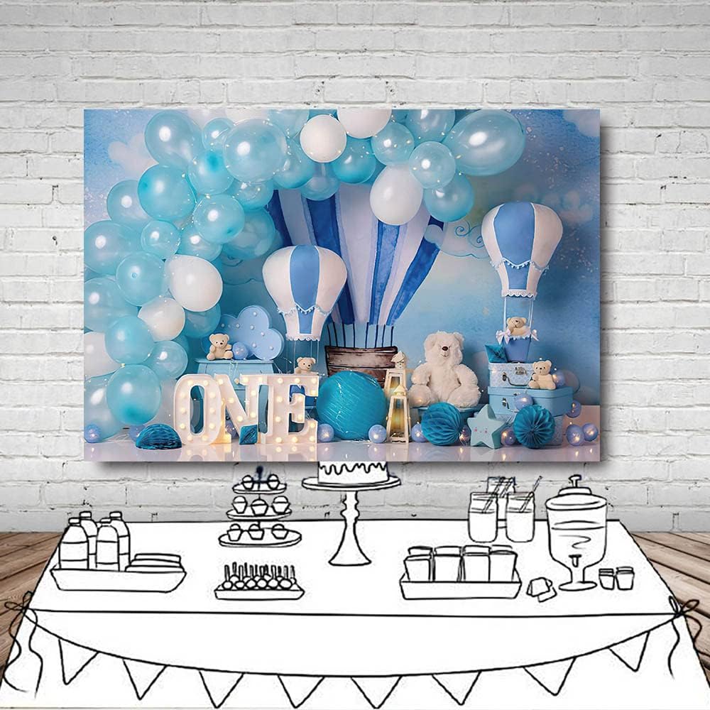 Thumbnail 4 de MEHOFOND 10x7ft Blue Boy Photography Backdrop