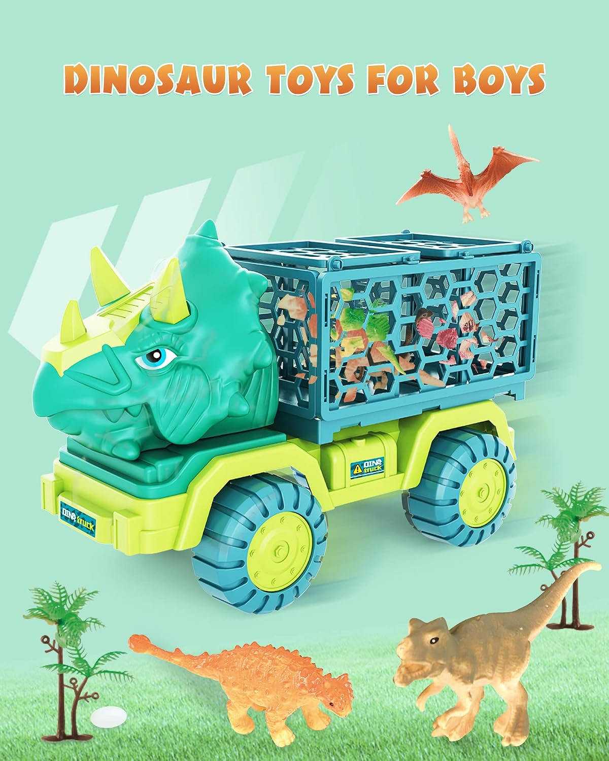 Detalle 2 de Dinosaur Truck Toy 33cm for Kids