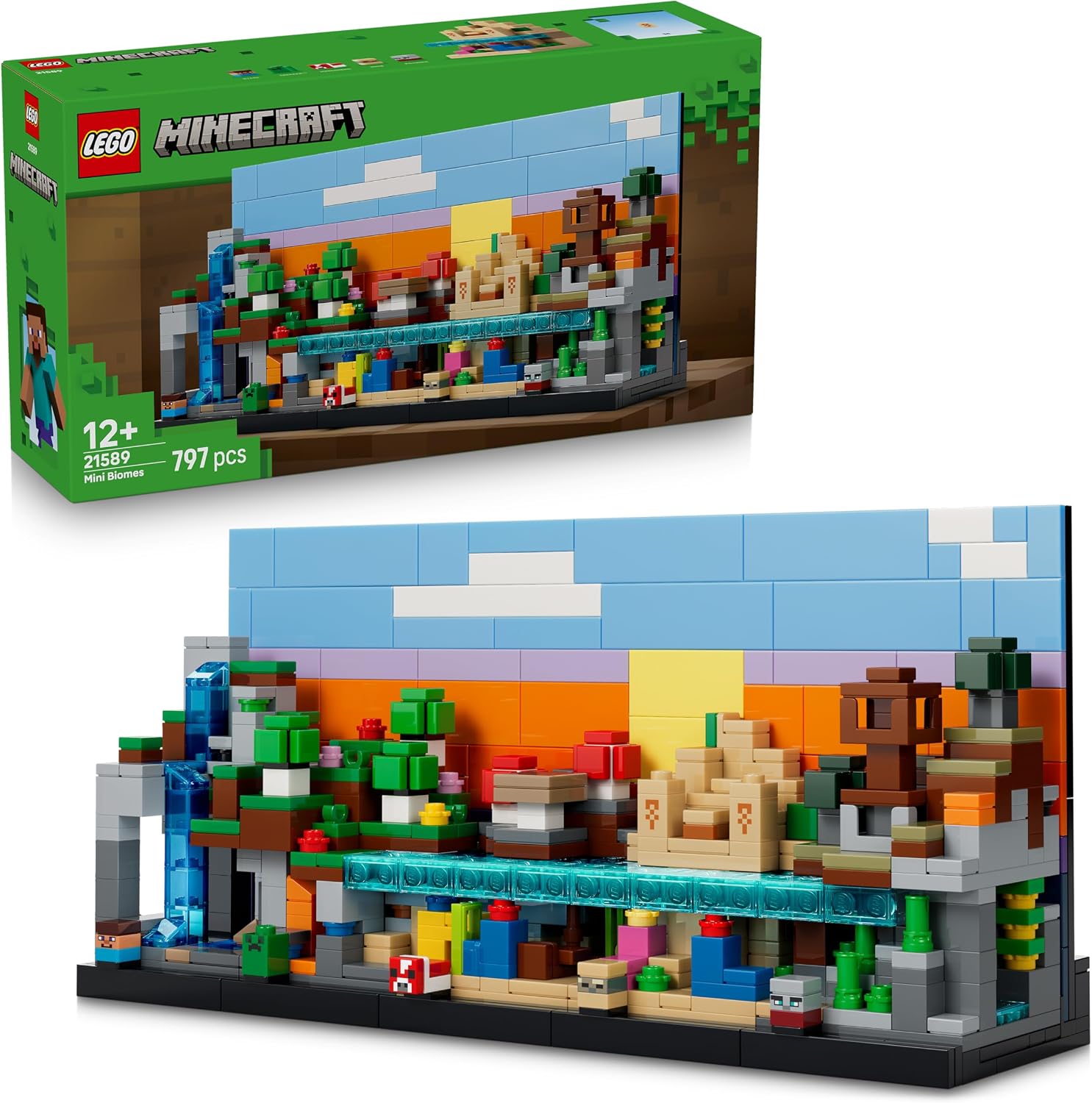 Detalle de LEGO Minecraft Mini Biomes 21589 display set