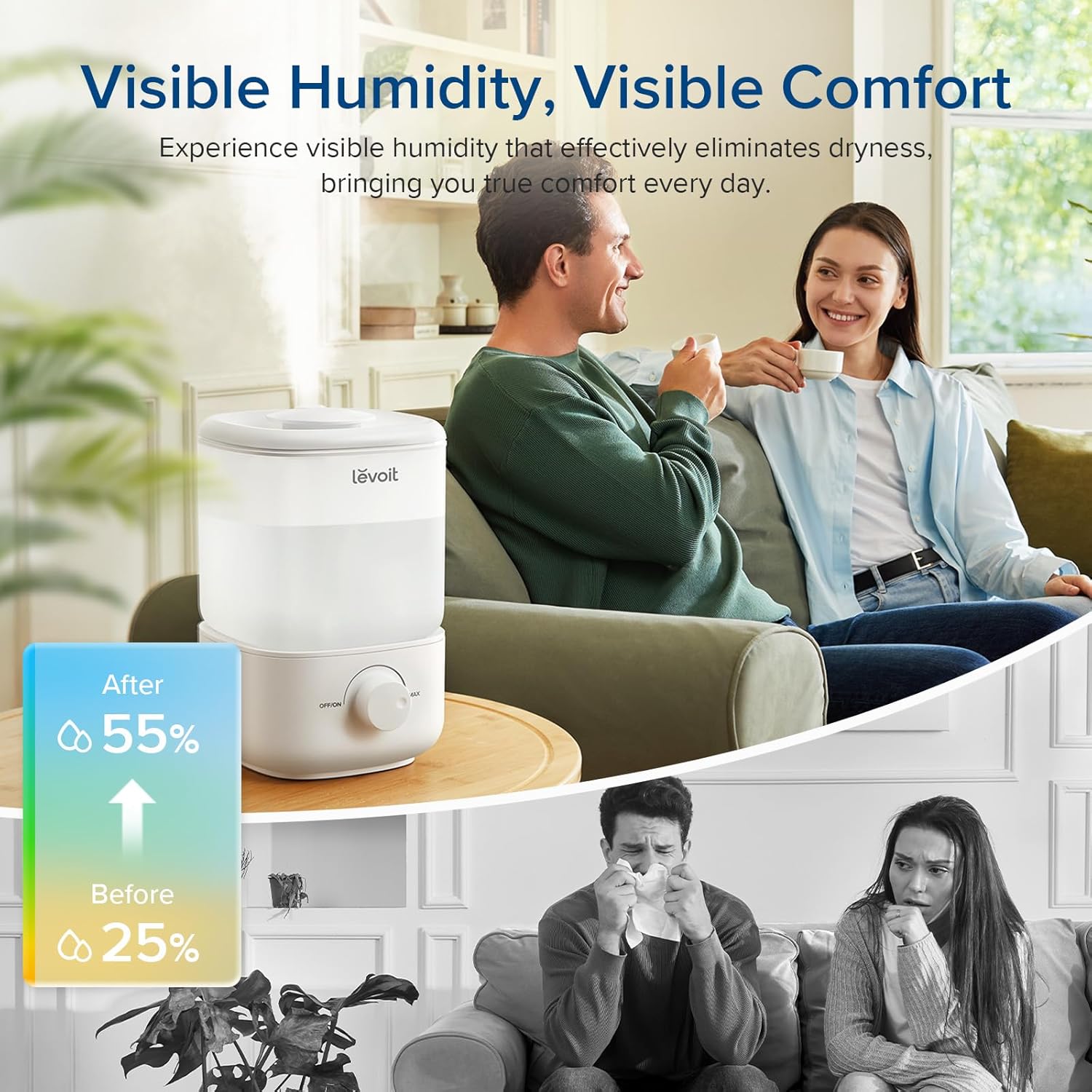 Thumbnail 4 de LEVOIT Humidifier for Bedroom 25H 💧