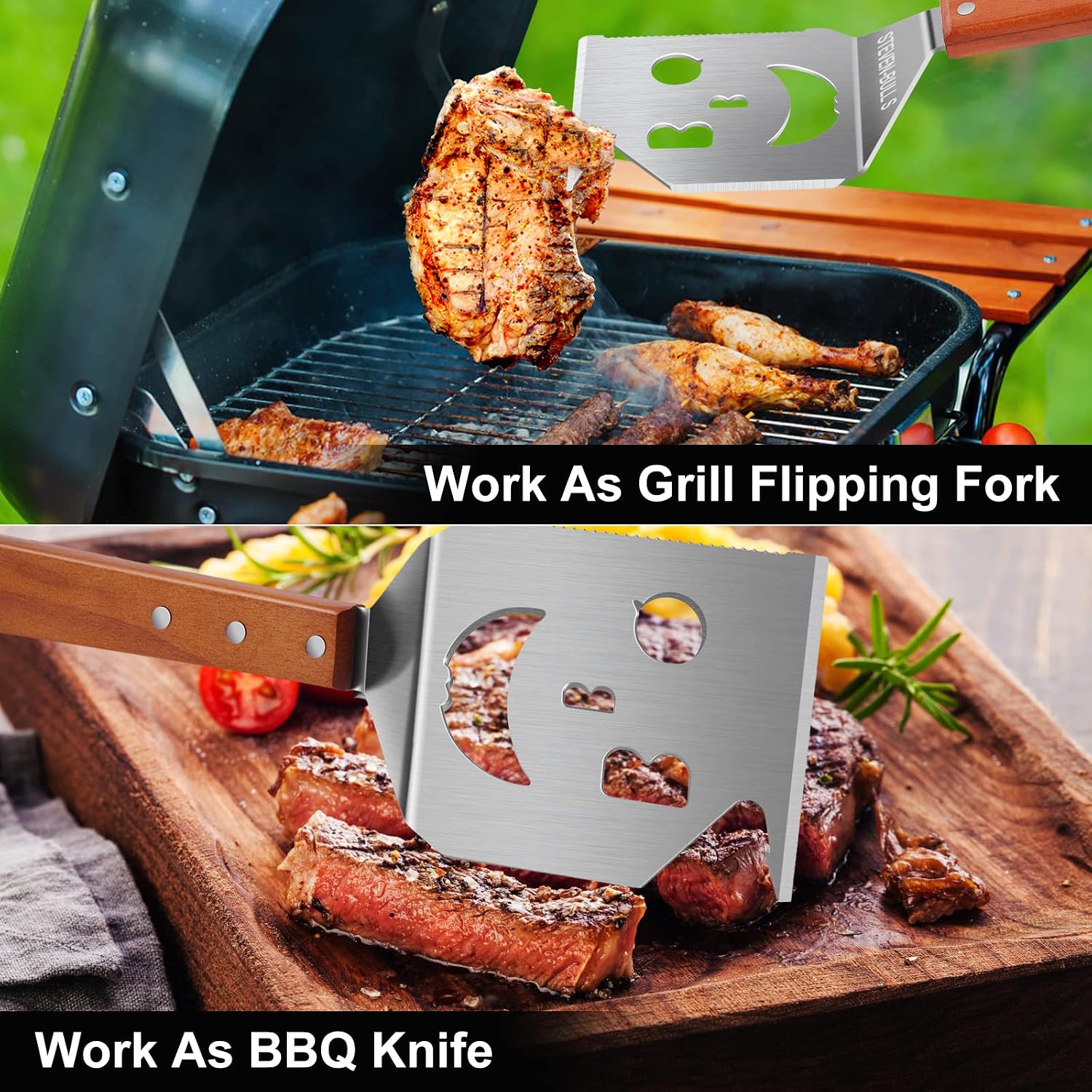 Detalle 2 de 7 in 1 Multifunction BBQ Tool set for grilling 🍖