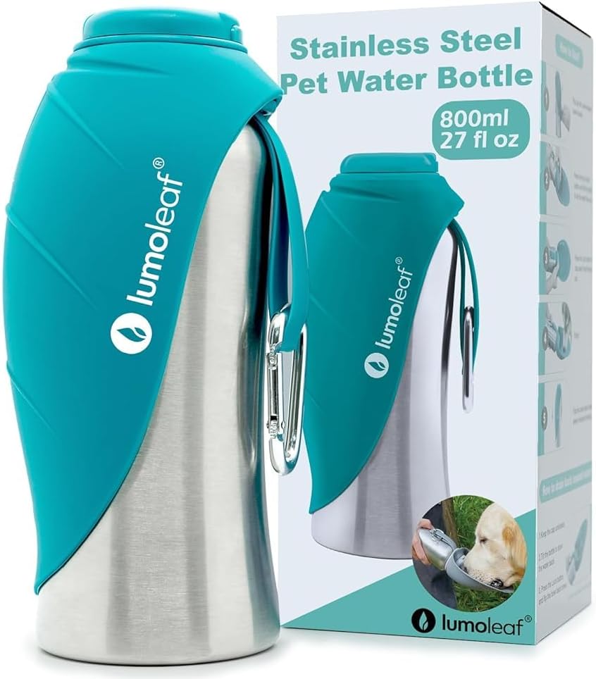 Detalle de LumoLeaf Portable Dog Water Bottle 800ml