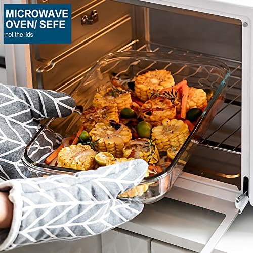 Thumbnail 6 de 8-Piece Deep Glass Baking Dish Set with Lids
