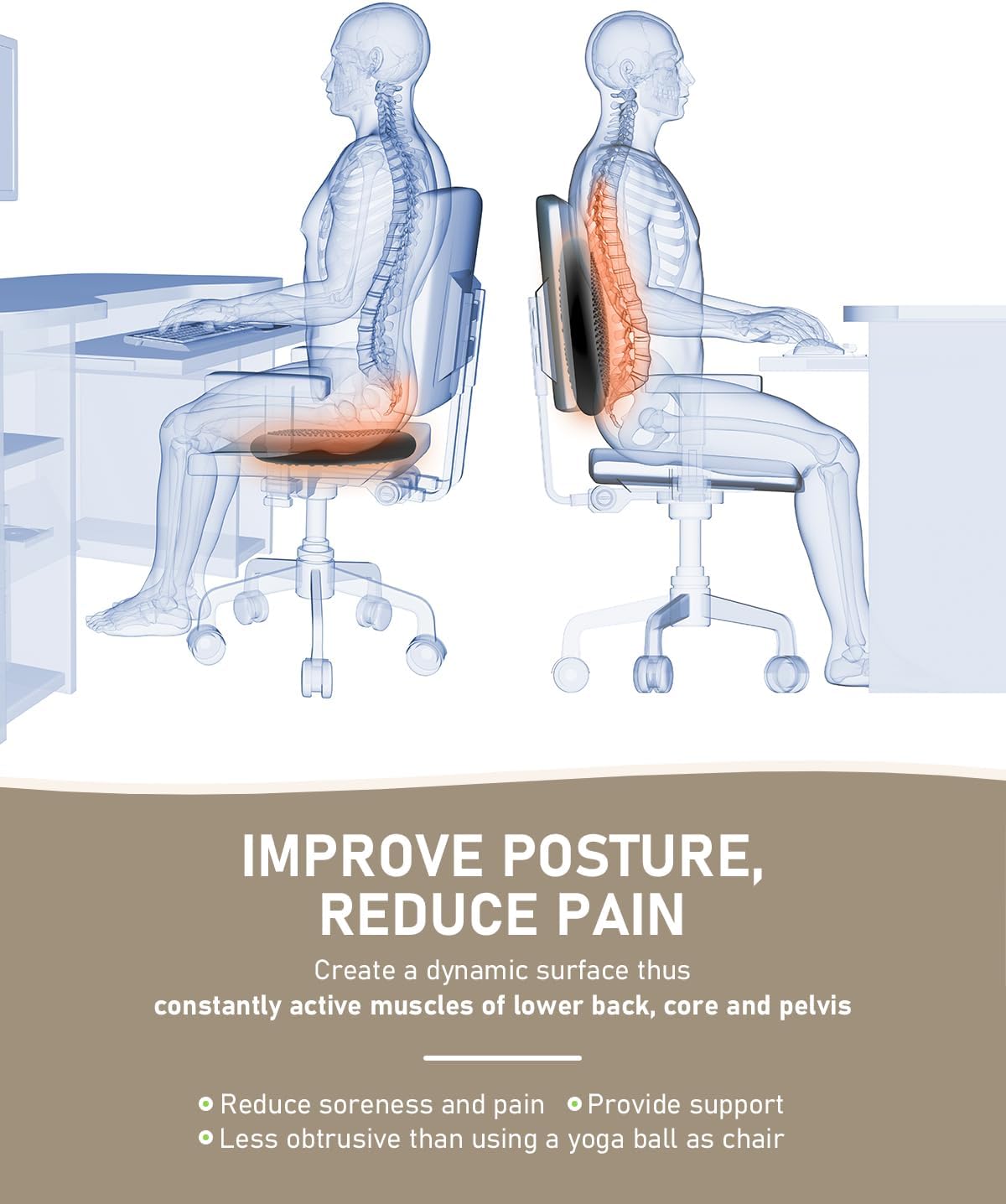 Thumbnail 3 de PhysKcal Wobble Disc Balance Seat 34cm