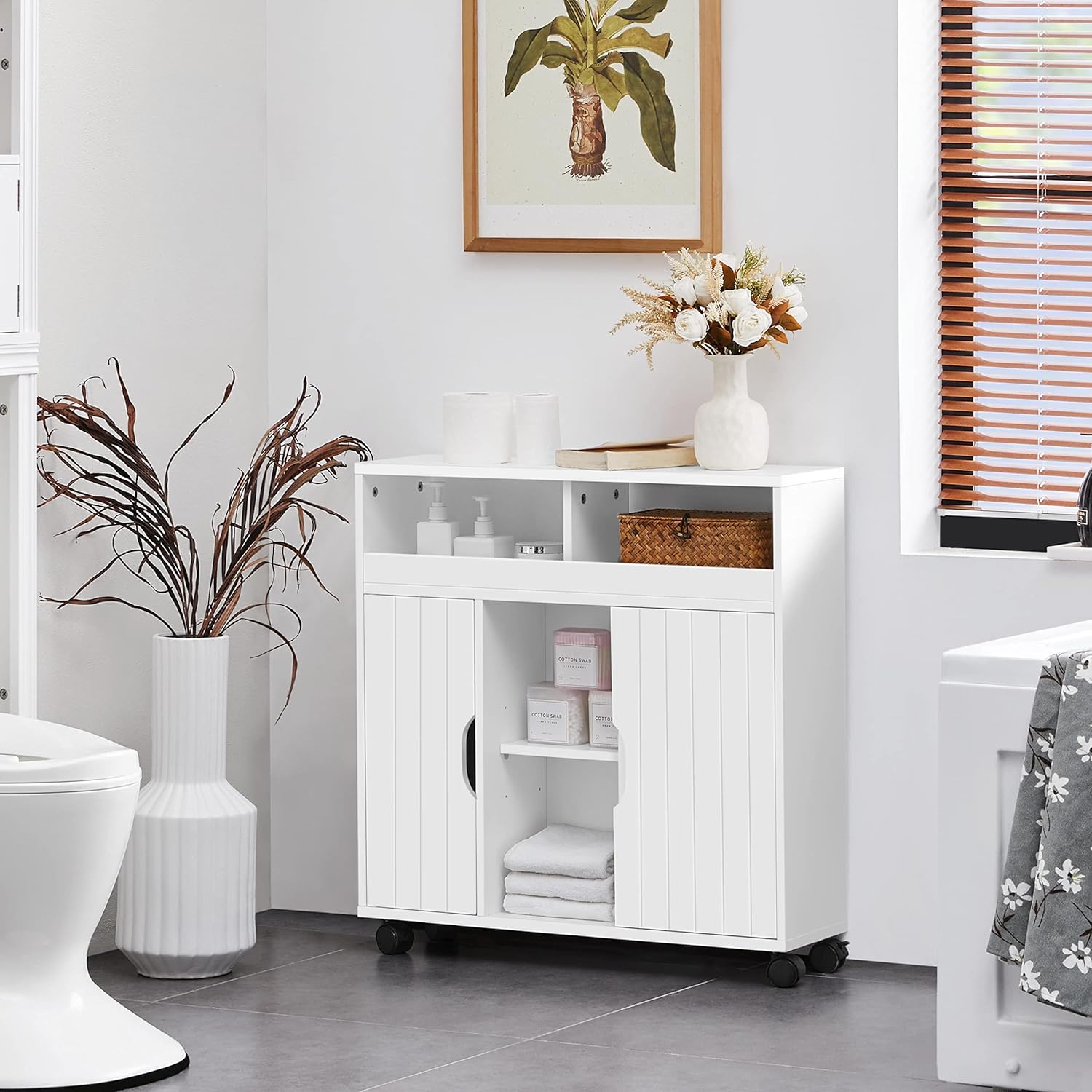 Thumbnail 6 de Yaheetech Mobile da bagno con ante scorrevoli 20×70×72 cm 🚪