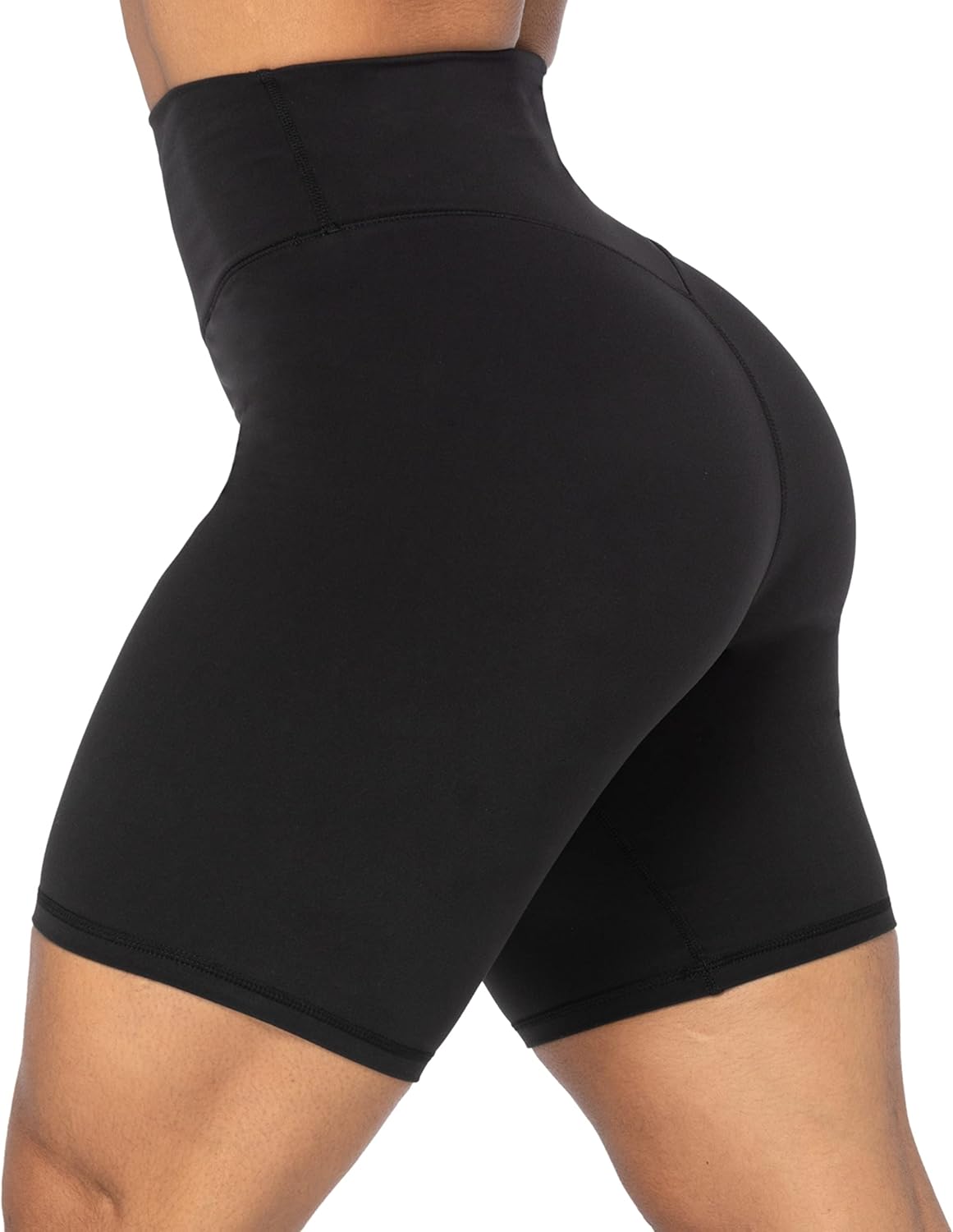 Detalle de Sunzel No Front Seam High Waist Biker Shorts for Women (Squat Proof) — Yoga, Gym & Bike Workout