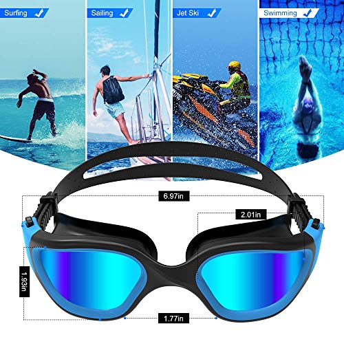 Thumbnail 7 de Zionor G1: Gafas de natación polarizadas, antiniebla y 100% UV para unisex y adulto