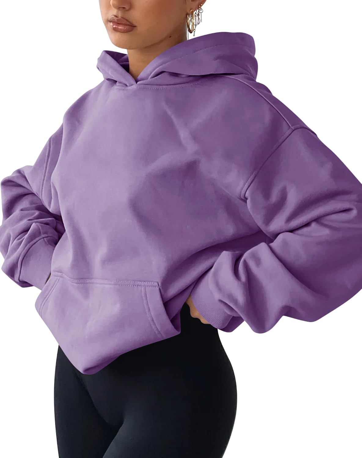 Thumbnail 2 de TICTICMIMI Women's Loose Fleece Hoodie with Pocket