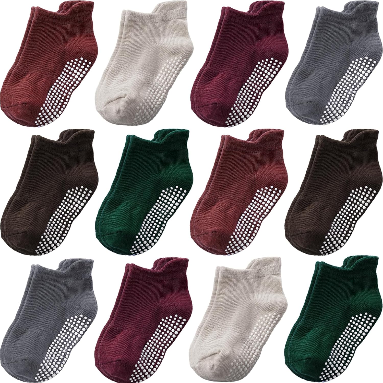 Thumbnail 6 de Aroveea Baby Toddler Grip Socks 12 Pack