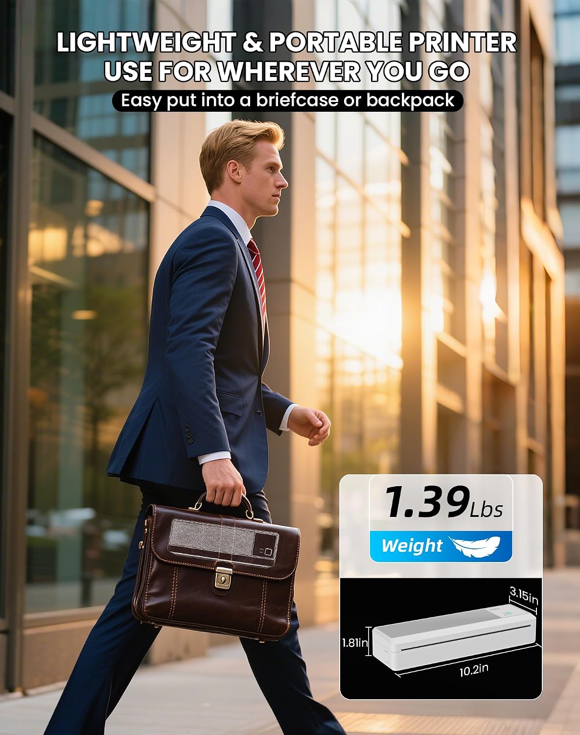 Detalle de Vretti P83 Portable Inkless Thermal Printer (A4) for Android & iOS via Bluetooth