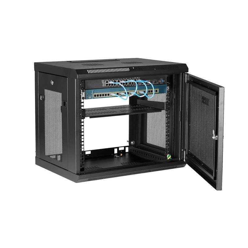Detalle de Armario Rack StarTech RK9WALM 9U pared acero 90 kg, estante 1U, negro